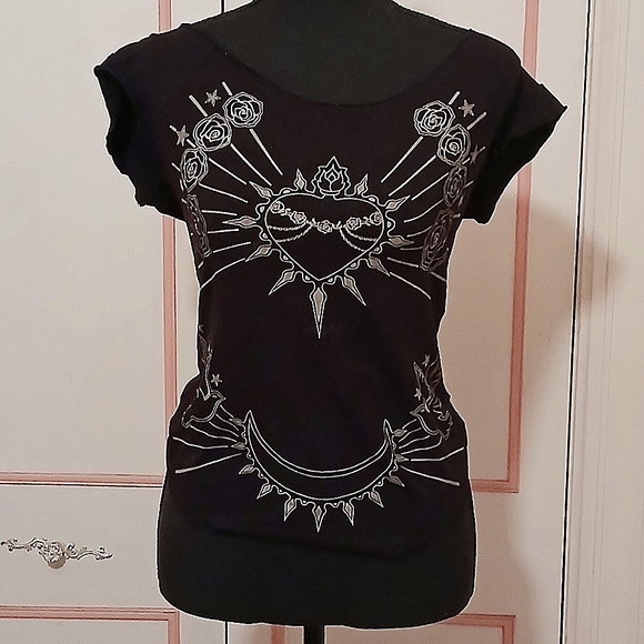Witchcore fitted women's T-shirt Small to Medium - Picture 3 of 4
